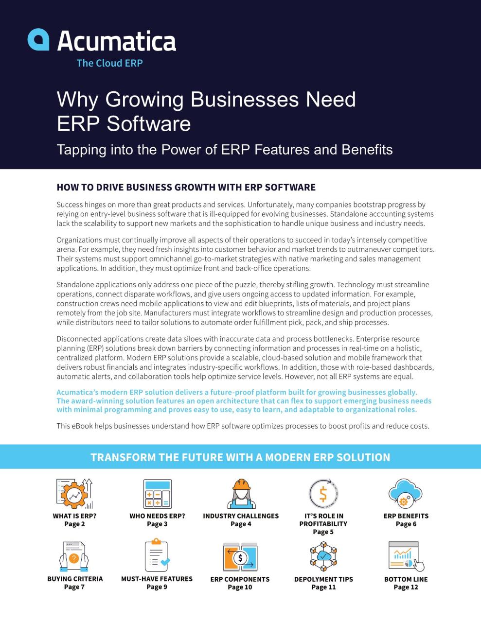 Unleashing Business Potential: How Acumatica Cloud ERP Empowers Growth